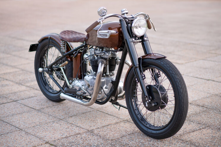 Vintage Triumph TR6R Tiger bobber by Defined Motorcycles