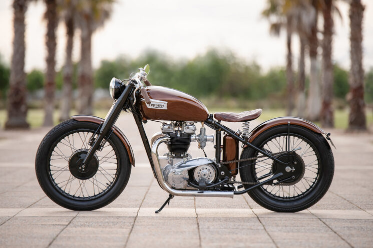 Vintage Triumph TR6R Tiger bobber by Defined Motorcycles